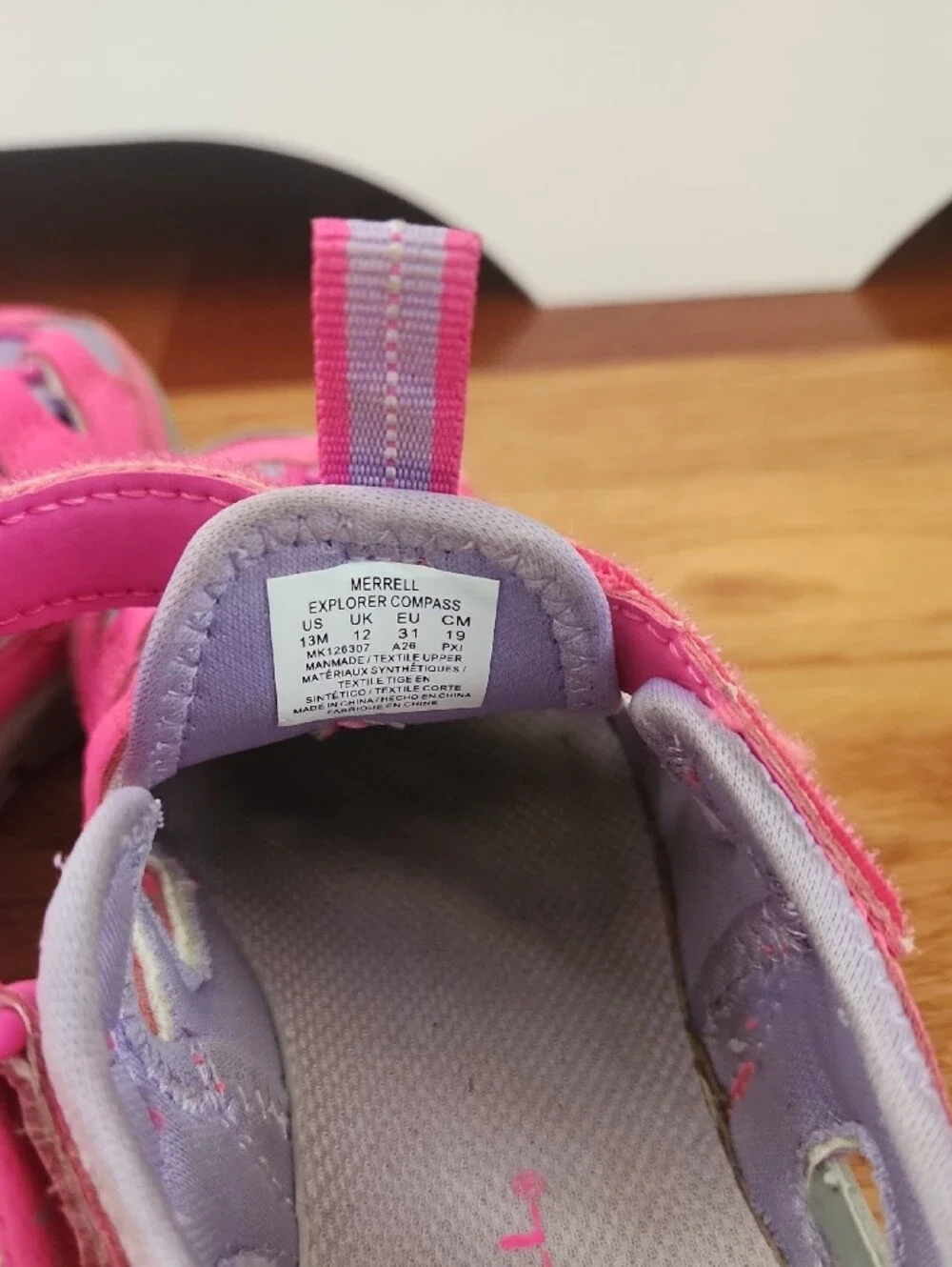 Merrell Pink and Purple Kids Active Sandals